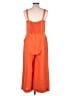 Boden 100% Linen Solid Orange Jumpsuit Size 10 - photo 2