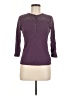 Chaps Purple 3/4 Sleeve Top Size M - photo 1