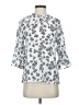 Alex & Parker Silver 3/4 Sleeve Blouse Size S - photo 1