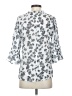 Alex & Parker Silver 3/4 Sleeve Blouse Size S - photo 2