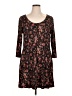 Peruvian Connection Floral Brown Casual Dress Size XL - photo 1