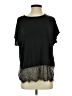 Eri + Ali Black Short Sleeve Top Size S - photo 1