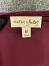 Maison Jules 100% Polyester Burgundy Long Sleeve Blouse Size M - photo 7