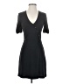 Madewell Solid Black Cross-Front Button Dress Size XXS - photo 1