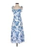Aqua 100% Polyester Blue Casual Dress Size S - photo 1