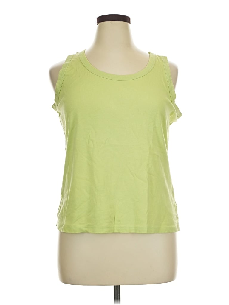 Pre-owned St. John's Bay Sleeveless T-shirt In Green