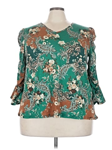 Cato 3/4 Sleeve Blouse (view 1)