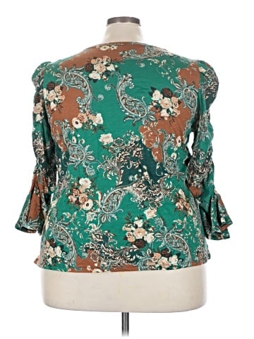 Cato 3/4 Sleeve Blouse (view 2)