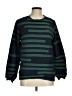 Desigual 100% Cotton Stripes Green Sweatshirt Size M - photo 1