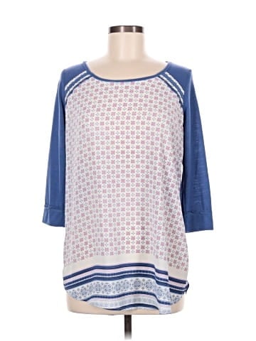 Indigo 3/4 Sleeve T-Shirt (view 1)