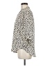 Lush 100% Polyester Animal Print Ivory 3/4 Sleeve Blouse Size M - photo 5