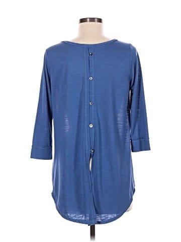 Indigo 3/4 Sleeve T-Shirt (view 2)