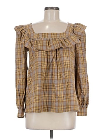 ALEXACHUNG Long Sleeve Blouse (view 1)