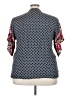 Weekend Suzanne Betro Blue Short Sleeve Blouse Size 4X - photo 2
