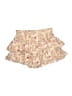 Blue Rain 100% Polyester Floral Ivory Pink Shorts Size M - photo 1
