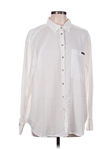CALVIN KLEIN JEANS Long Sleeve Button-Down Shirt (view 1)