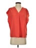 Banana Republic 100% Polyester Orange Short Sleeve Blouse Size S - photo 1