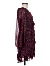 Express 100% Polyester Burgundy Cocktail Dress Size M - photo 4
