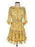 She + Sky 100% Polyester Floral Yellow Casual Dress Size S - photo 1