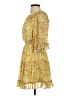 She + Sky 100% Polyester Floral Yellow Casual Dress Size S - photo 5