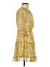 She + Sky 100% Polyester Floral Yellow Casual Dress Size S - photo 4