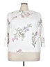 Sioni Floral White Pullover Sweater Size 3X - photo 1