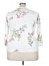 Sioni Floral White Pullover Sweater Size 3X - photo 2