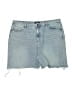 Missguided Blue Denim Shorts Size 18 - photo 1