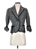 Laundry by Shelli Segal Houndstooth Gray Blazer Size 4 - photo 1