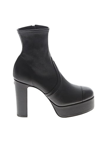 Chanel Leather Platform Ankle Boots (view 1)