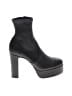 Chanel 100% Leather Black Leather Platform Ankle Boots Size EU 37 1/2 - photo 1