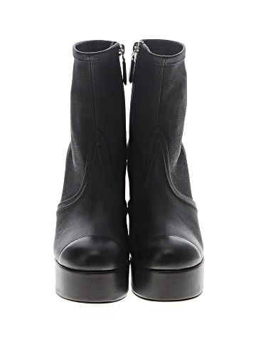 Chanel Leather Platform Ankle Boots (view 2)