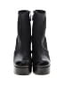 Chanel 100% Leather Black Leather Platform Ankle Boots Size EU 37 1/2 - photo 2