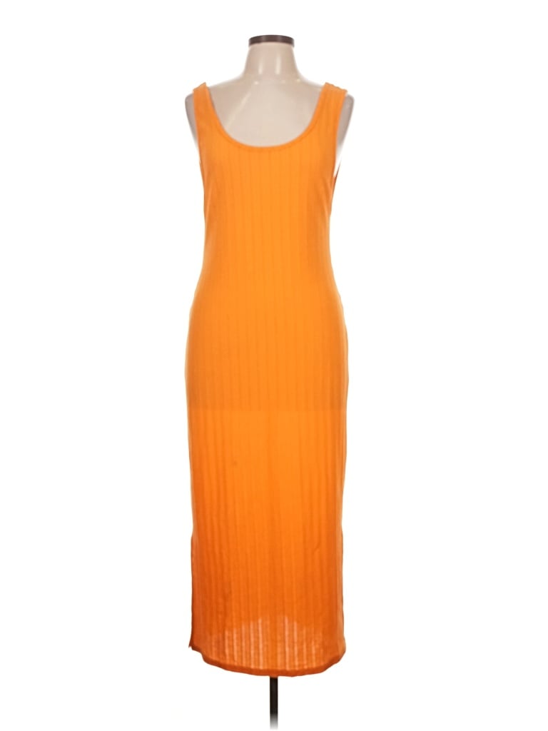 Pre-owned Prettylittlething Cocktail Dress In Orange