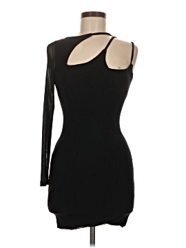 black floral backless dress Black Sheer Floral Mesh Backless Maxi Dress – Selene Dress main image 0