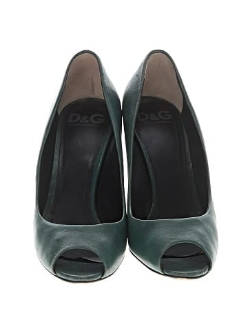 D&G Dolce & Gabbana Vintage Leather Heels (view 2)