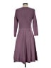 Talbots Solid Purple Casual Dress Size S - photo 2