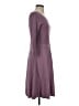 Talbots Solid Purple Casual Dress Size S - photo 4