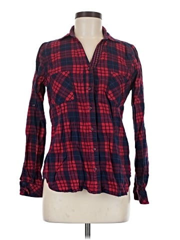 Skies Are Blue Long Sleeve Button-Down Shirt (view 1)
