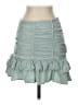 Zara Solid Teal Casual Skirt Size S - photo 1