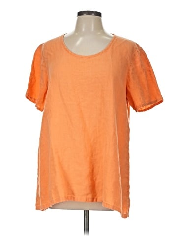 Flax Short Sleeve Blouse (view 1)