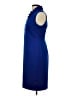 Calvin Klein Solid Blue Cocktail Dress Size 10 - photo 5