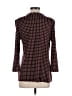 Talbots Polka Dots Burgundy 3/4 Sleeve Blouse Size M - photo 2