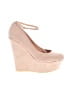 Just Fab Tan Wedges Size 10 - photo 1