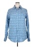 Roper 100% Cotton Print Blue Long Sleeve Button-Down Shirt Size 2X - photo 1