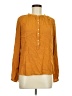 J.Crew 100% Viscose Solid Orange Long Sleeve Blouse Size M - photo 1
