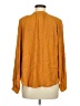 J.Crew 100% Viscose Solid Orange Long Sleeve Blouse Size M - photo 2