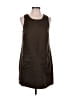 GB 100% Polyester Brown Casual Dress Size L - photo 1