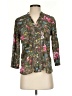 IZOD Floral Green 3/4 Sleeve Blouse Size S - photo 1