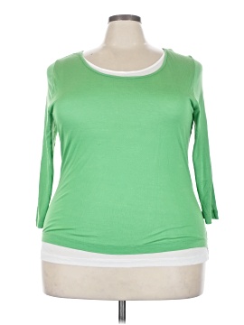 Liz Claiborne 3/4 Sleeve T-Shirt (view 1)